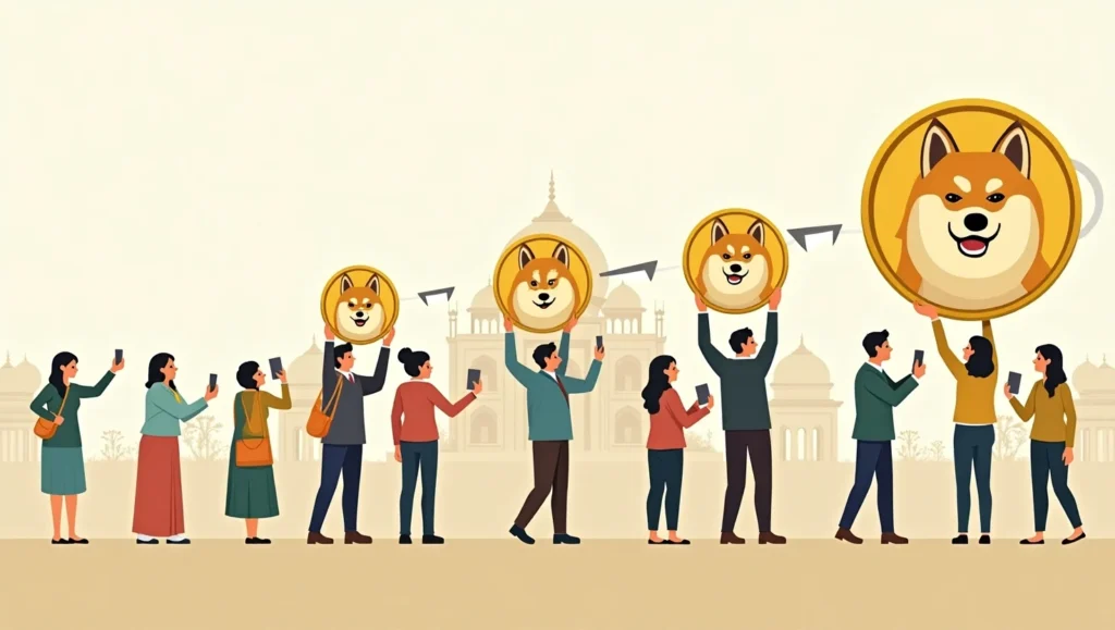 why dogecoin popular in india